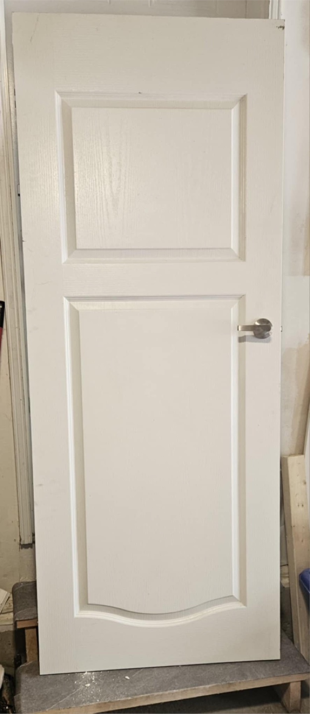White Interior Door with Two Panels - photo 2