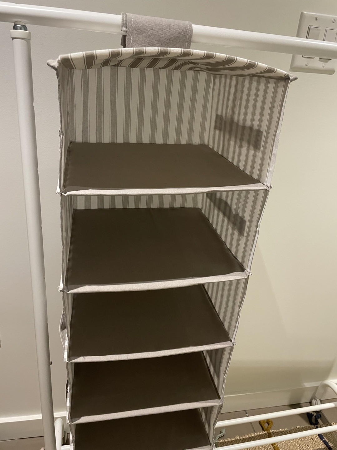 Hanging 5-Shelf Fabric Organiser - photo 2
