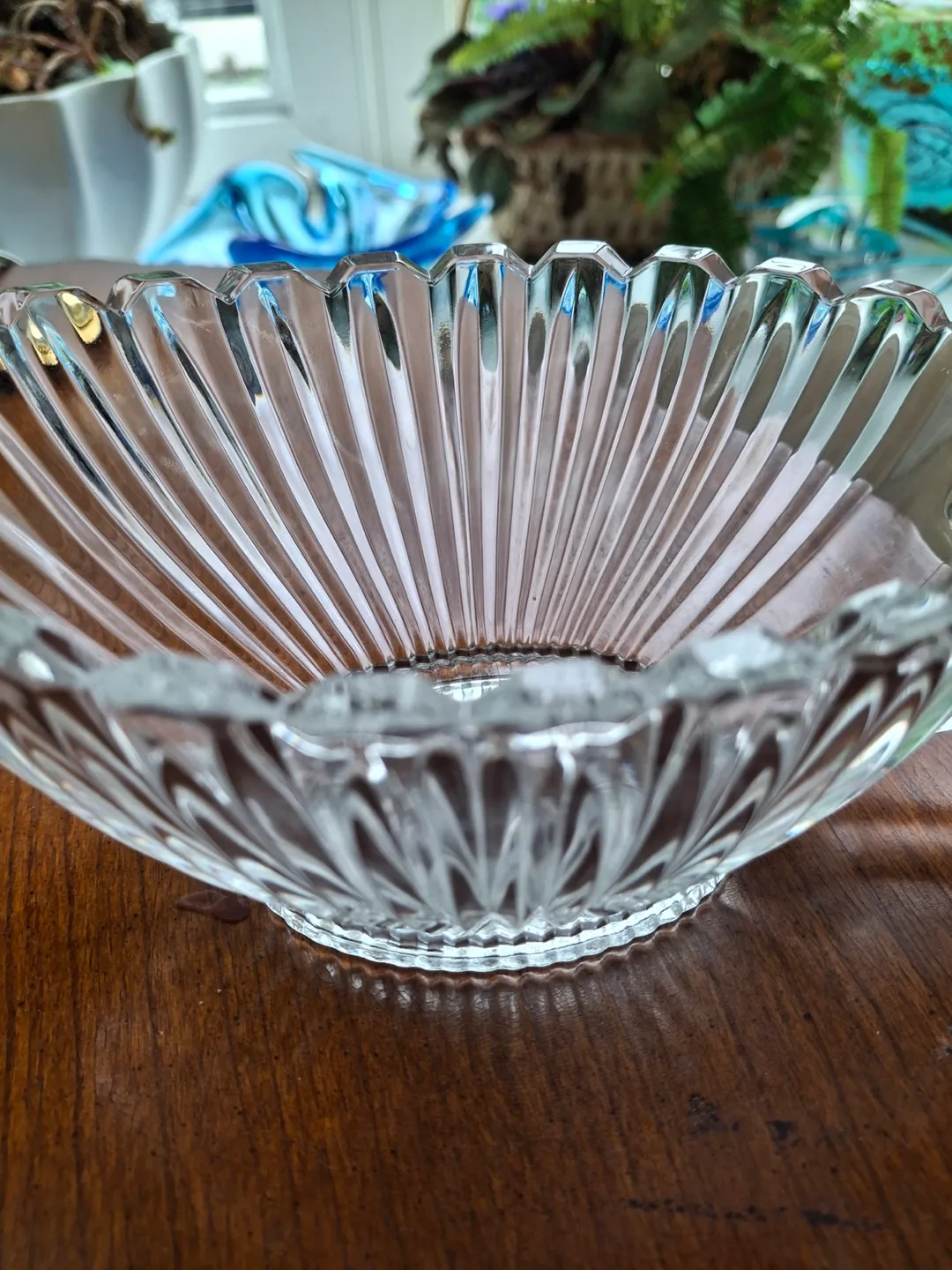 Vintage Mikasa clear glass gravy boat image indicator(2)