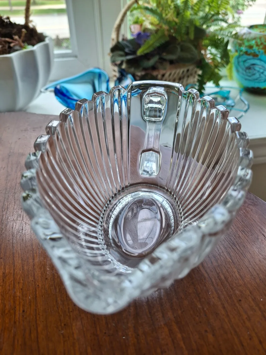 Vintage Mikasa clear glass gravy boat image indicator(4)
