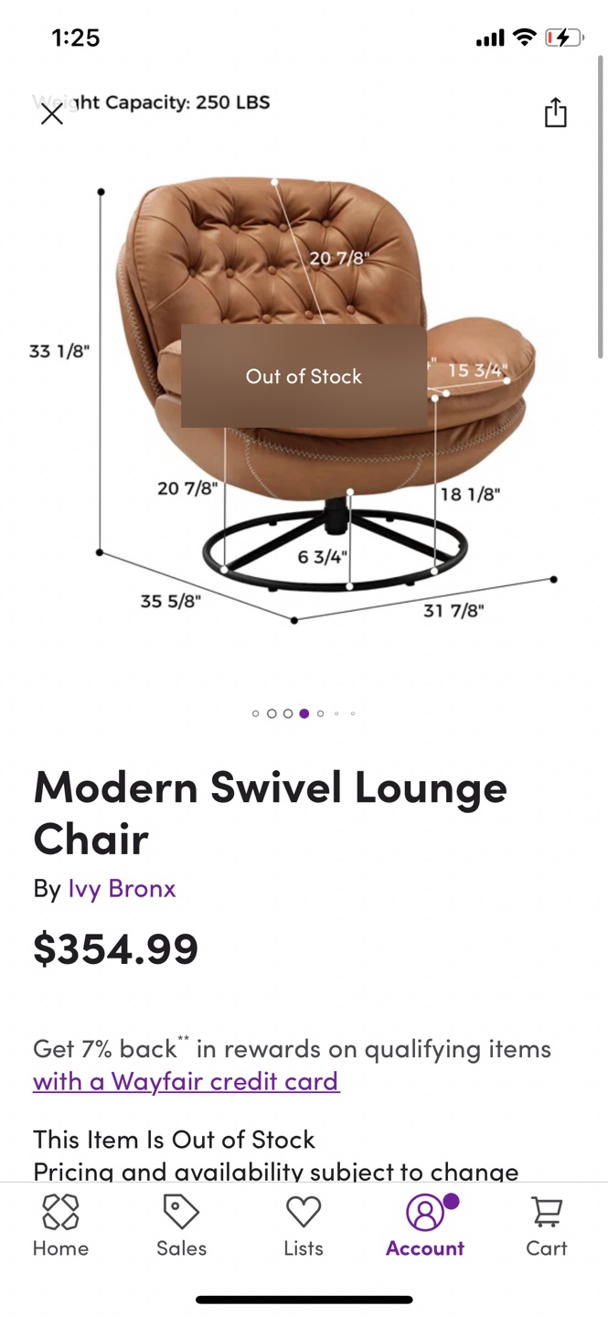 Ivy Bronx Modern Swivel Lounge Chair