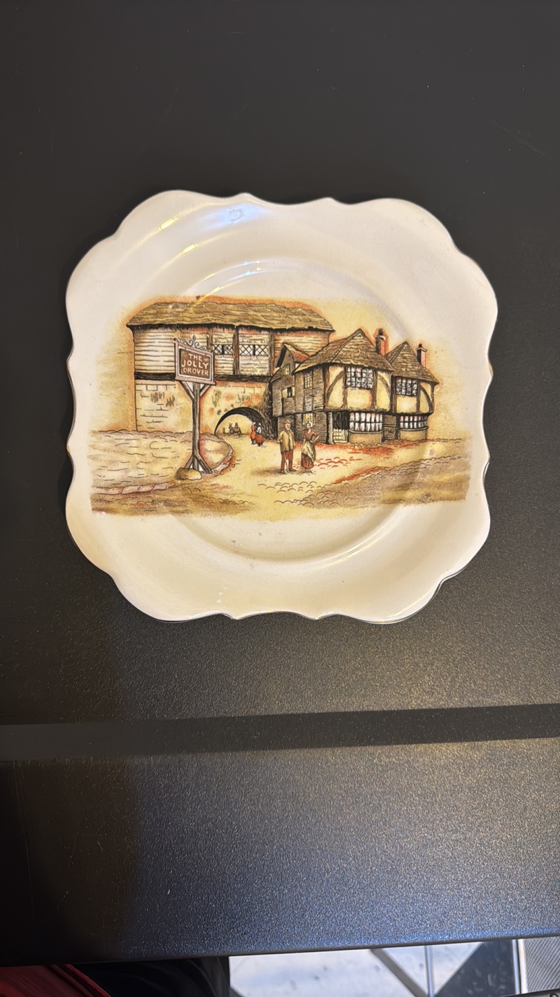 Vintage English Ware Plate - The Jolly Drover