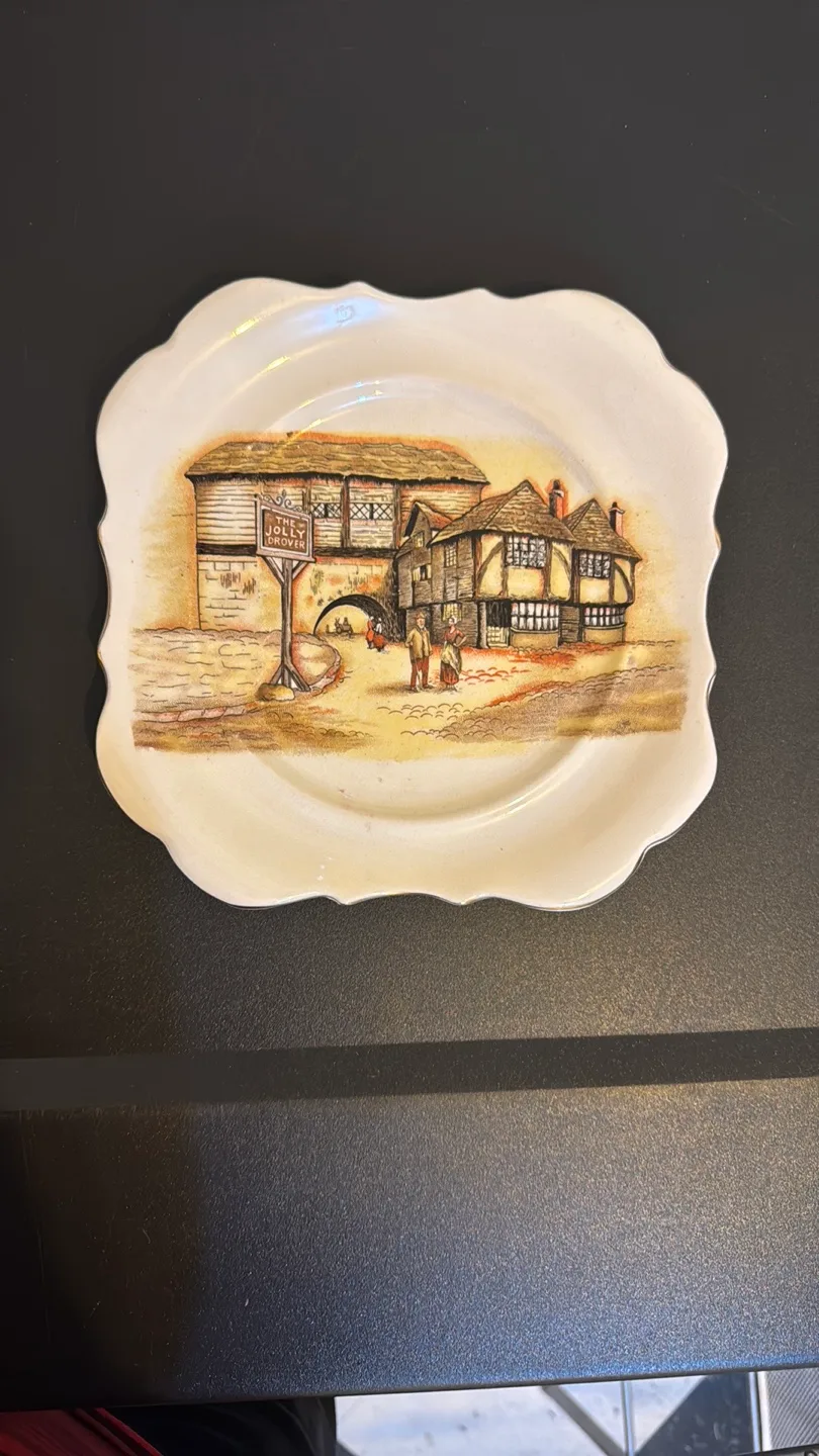 Vintage English Ware Plate - The Jolly Drover thumbnail