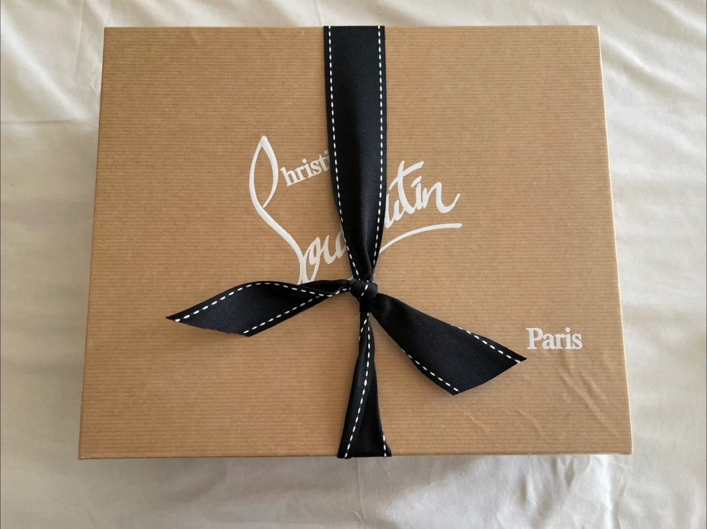 Christian Louboutin Black Leather Slingback Platform Heels image indicator(7)