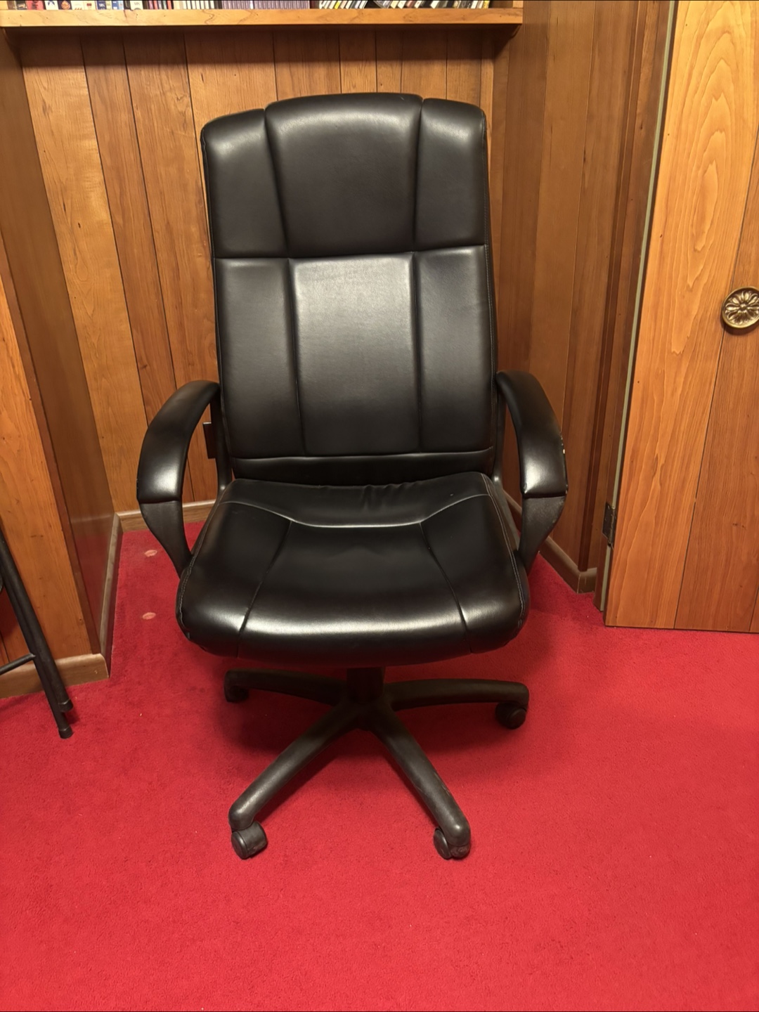 Black Leather Office Chair