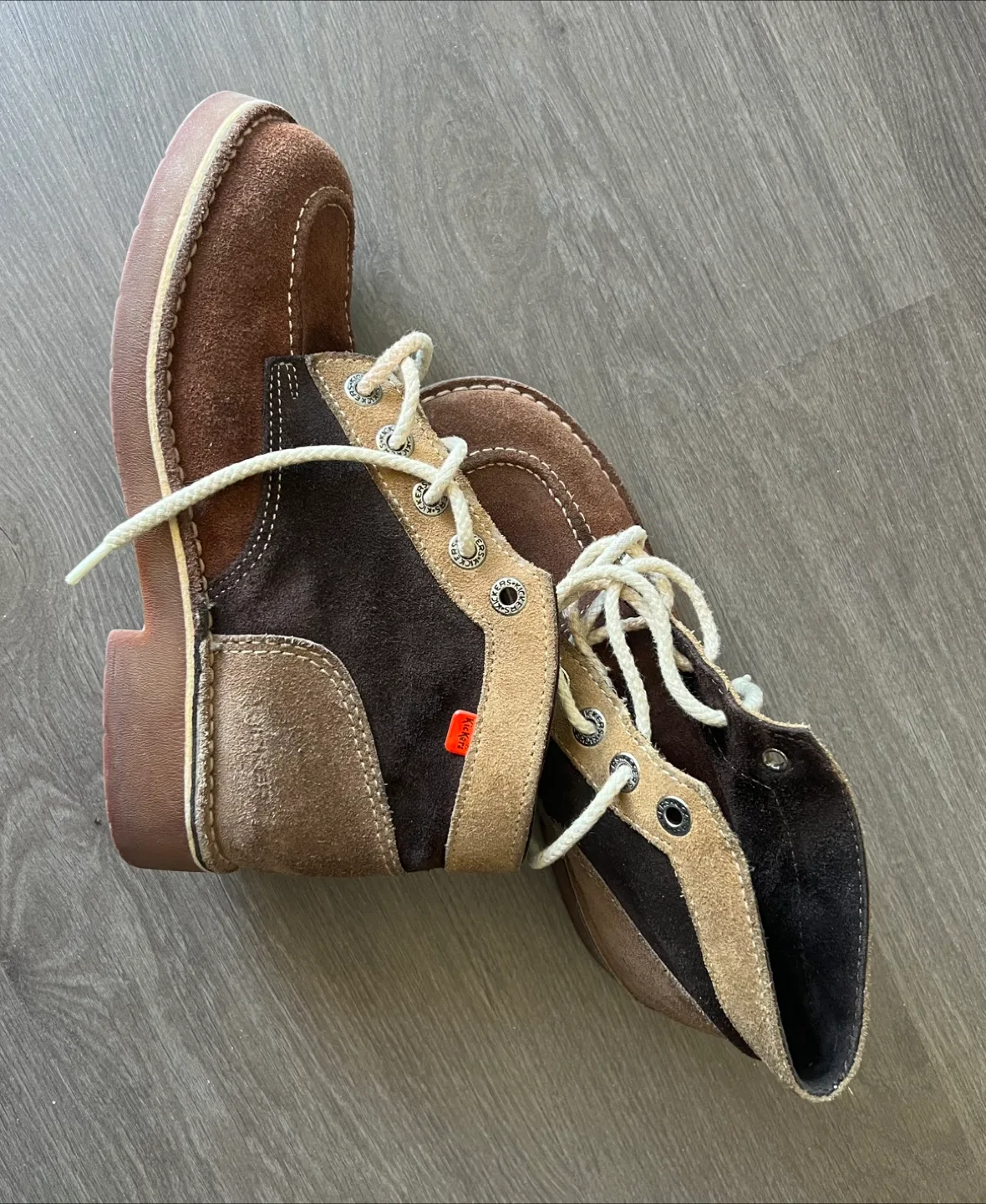 Vintage Suede Kickers Boots (made in Spain) thumbnail