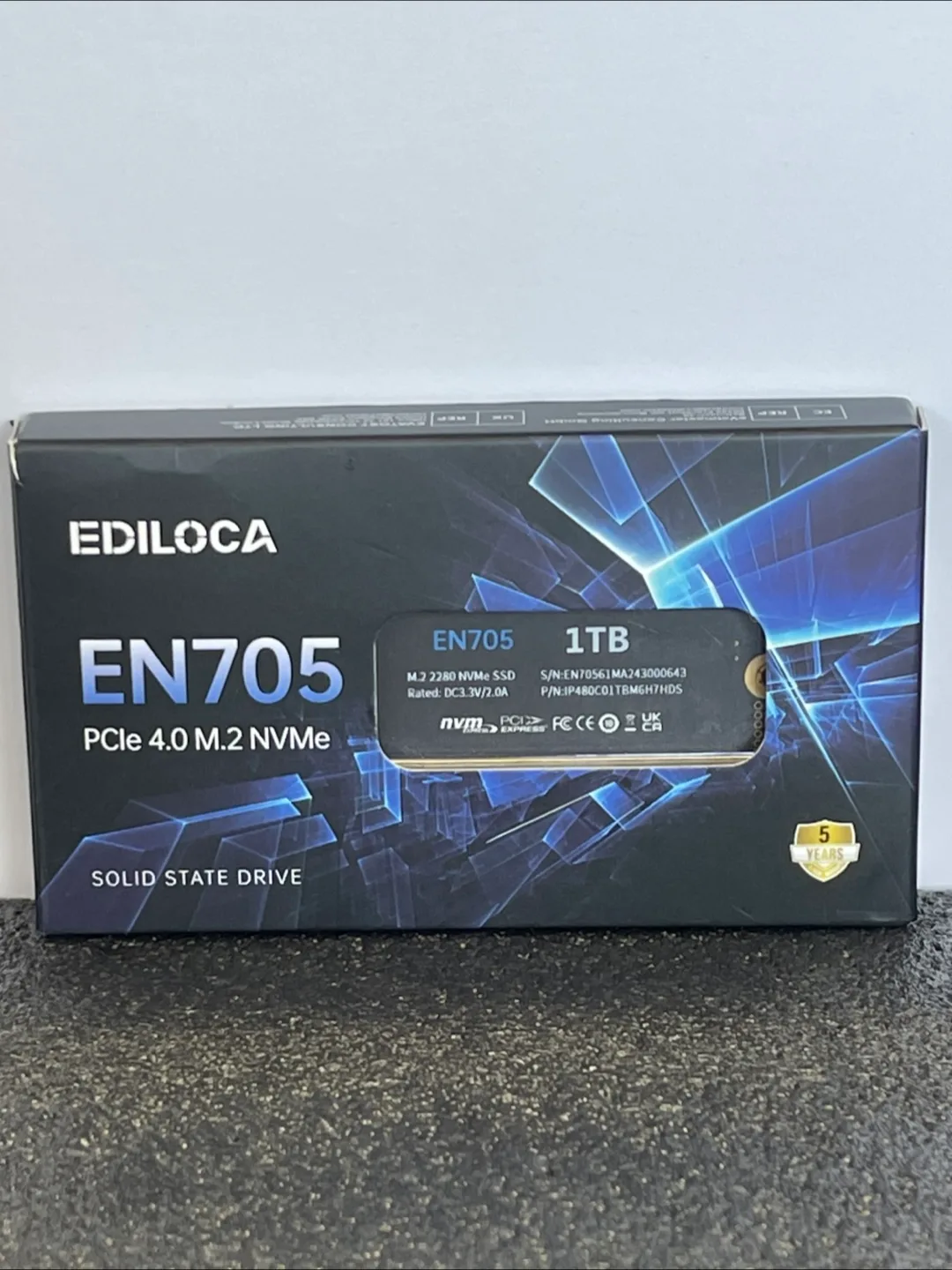 EDILOCA EN705 1TB PCIe 4.0 M.2 NVMe Solid State Drive thumbnail