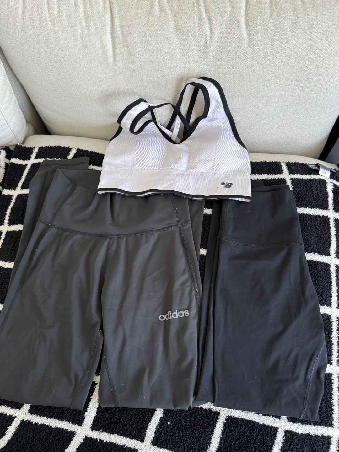 Workout Set - Adidas Leggings & New Balance Sports Bra thumbnail
