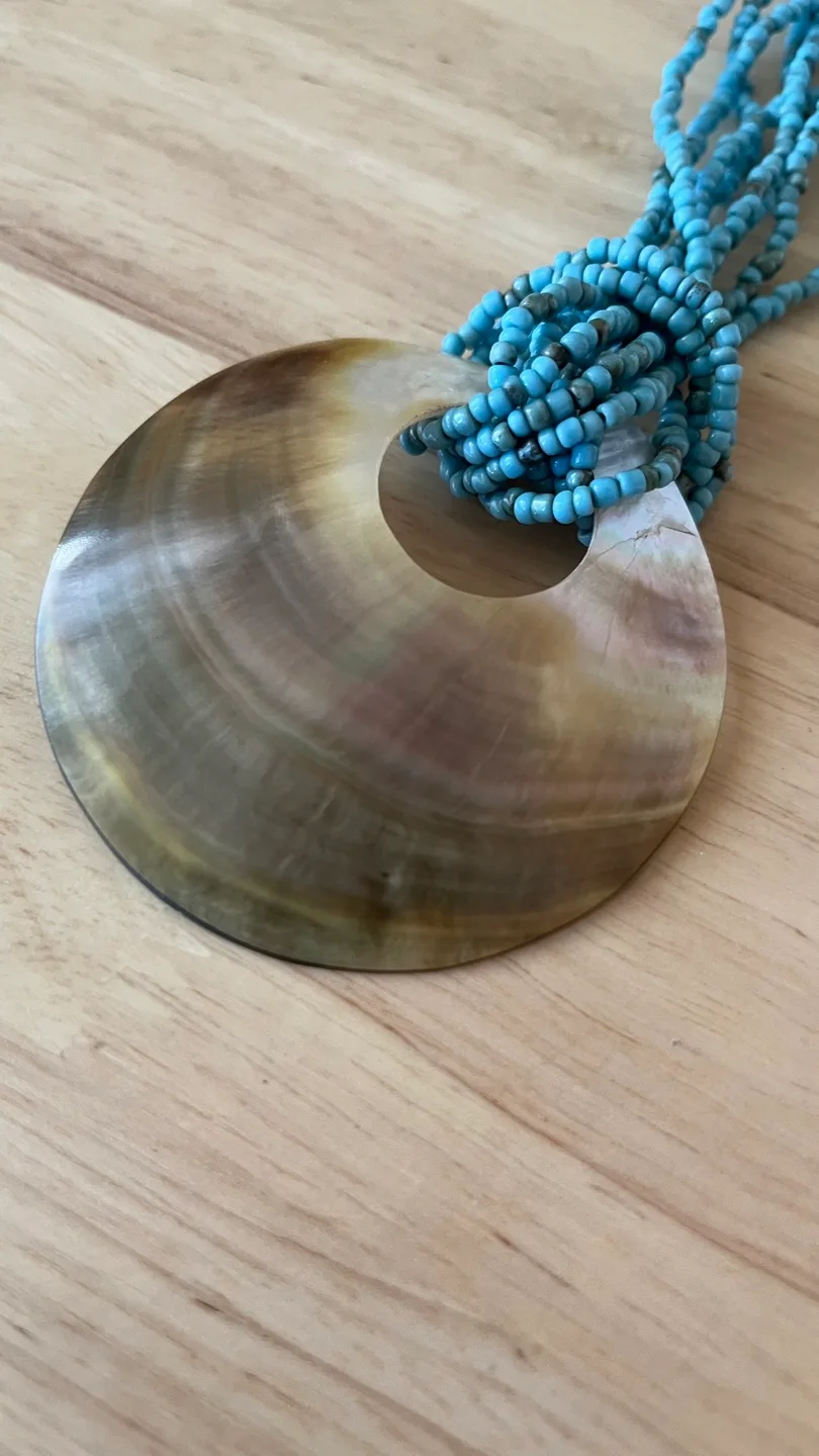 Beaded Shell Necklace image indicator(2)