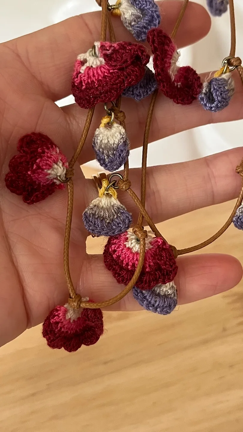 Bohemian Long Necklaces with Crochet Flowers image indicator(3)