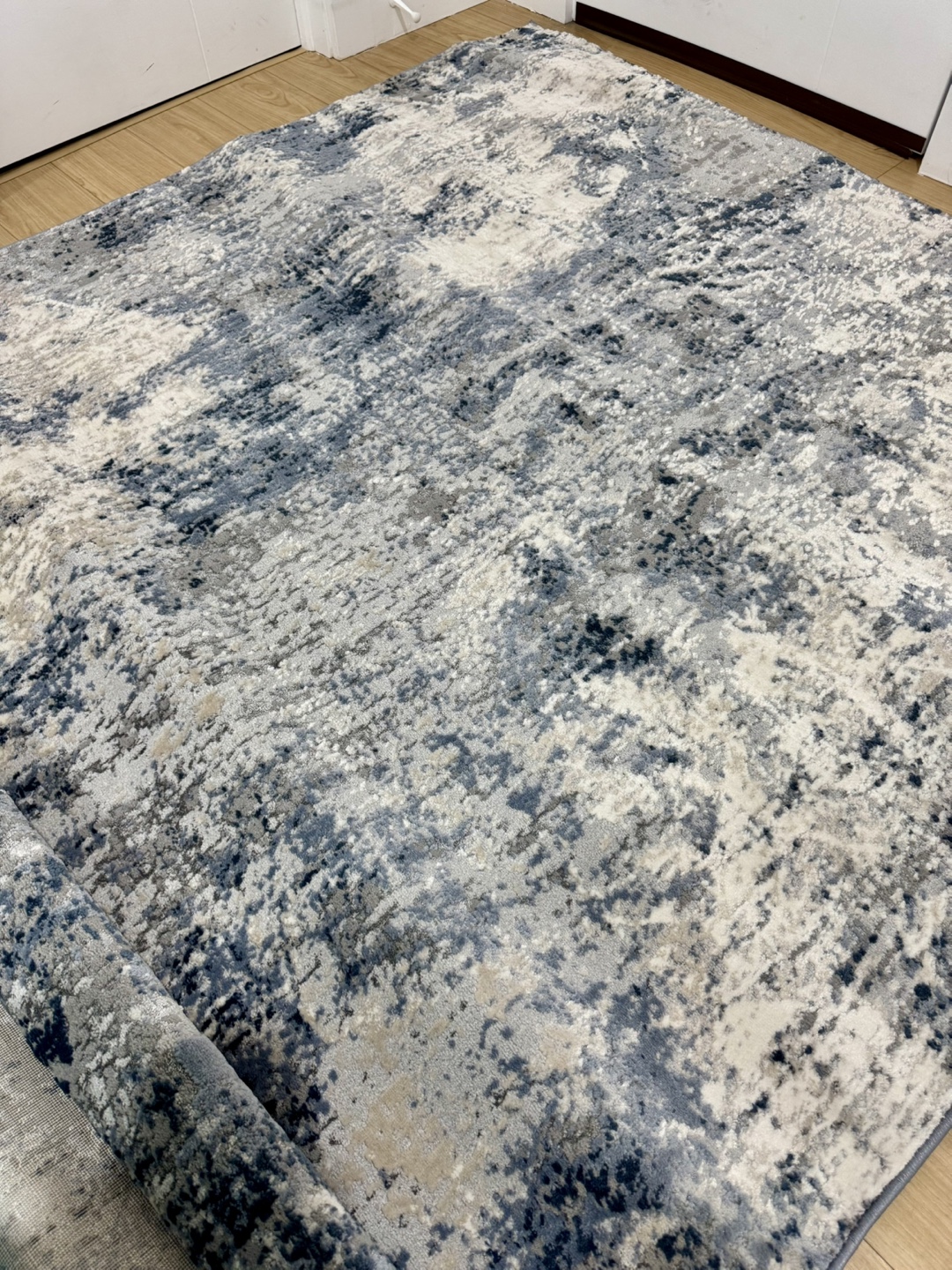 Kiran Area Rug - Blue & Grey- 5'3" x 7' - photo 3