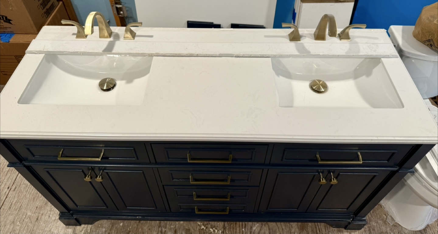 Double Vanity Bathroom - Dark Blue - photo 2