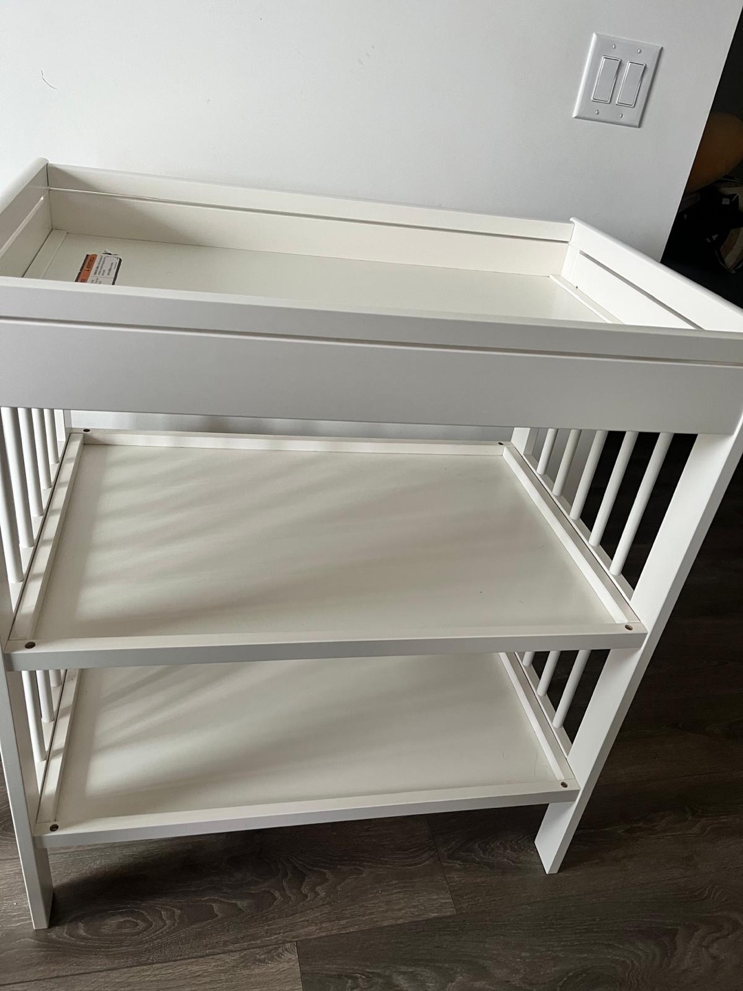 IKEA White Changing Table with Storage