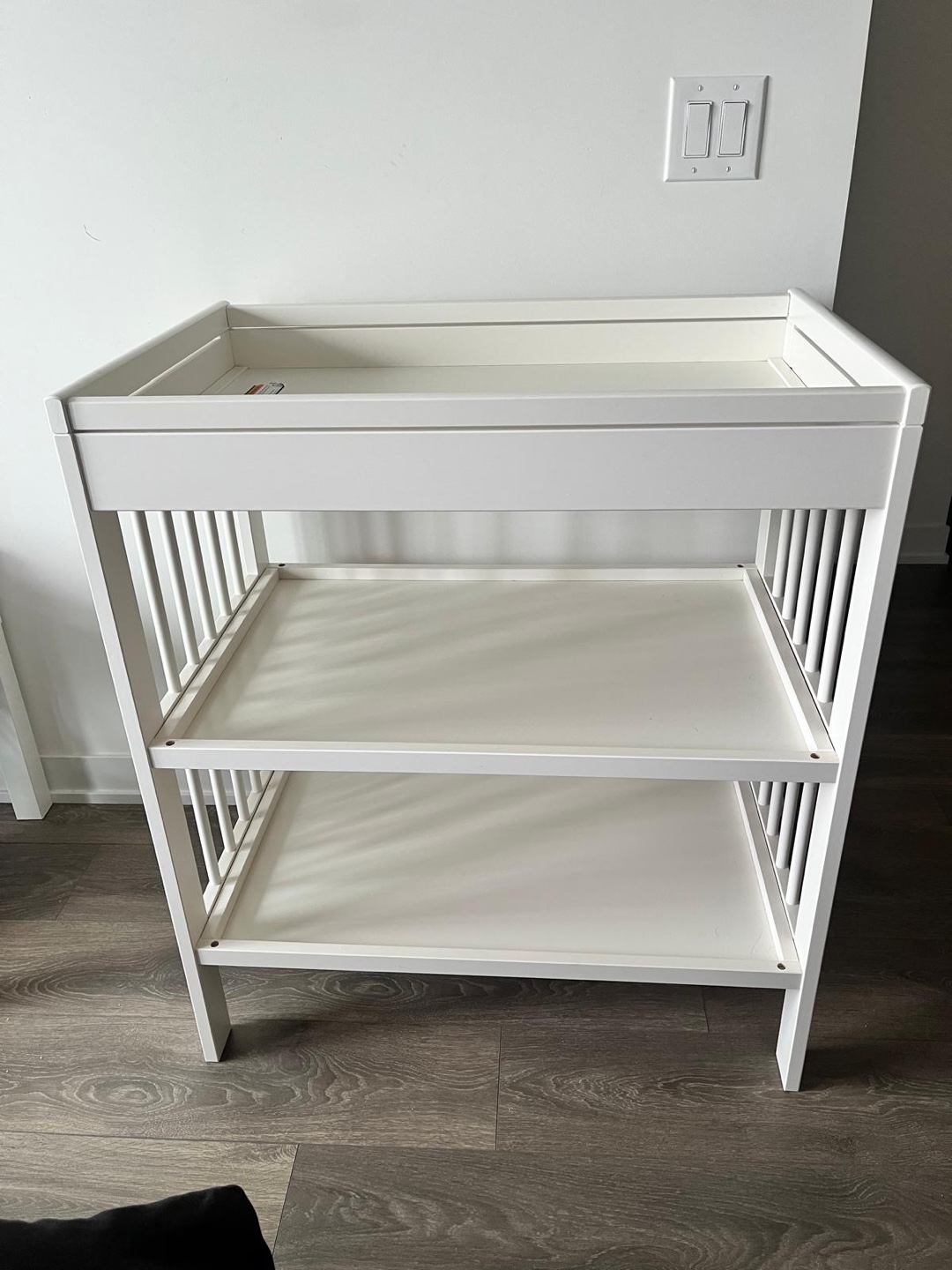 IKEA White Changing Table with Storage - photo 4