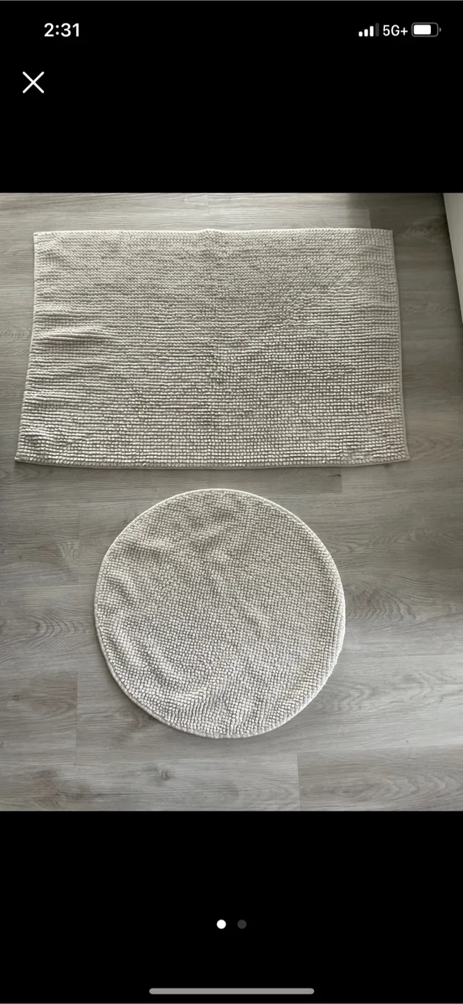 🥕Bath Mat Set - Round and Rectangular thumbnail