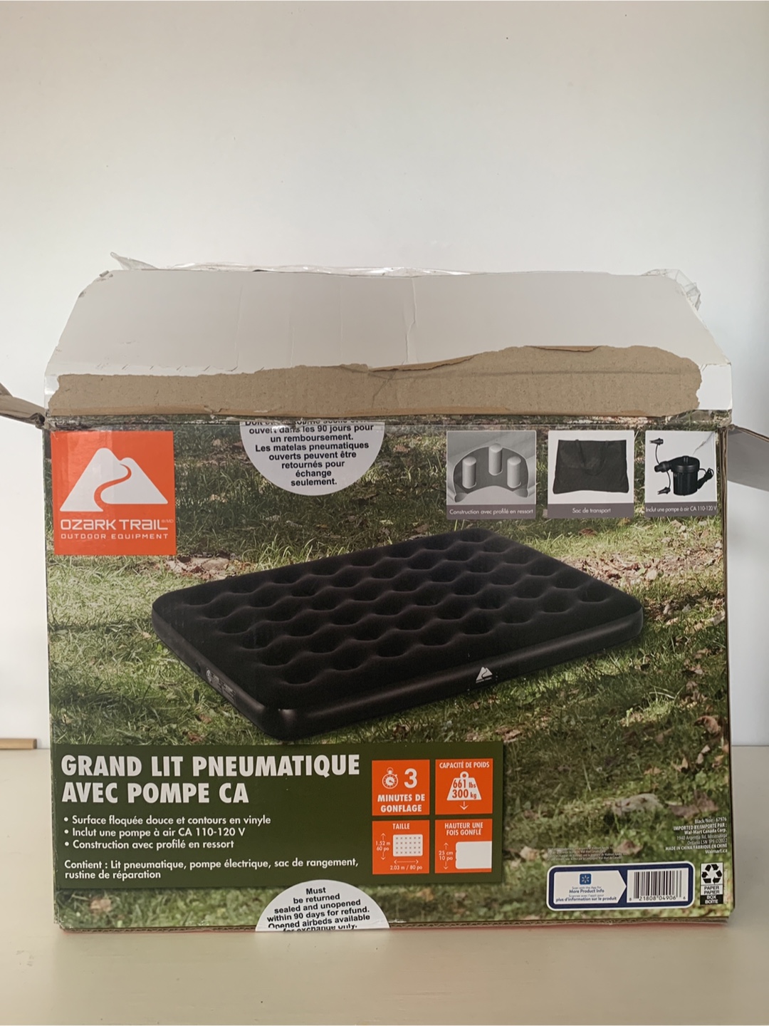 Ozark Trail Queen Air Mattress with Built-in Pump