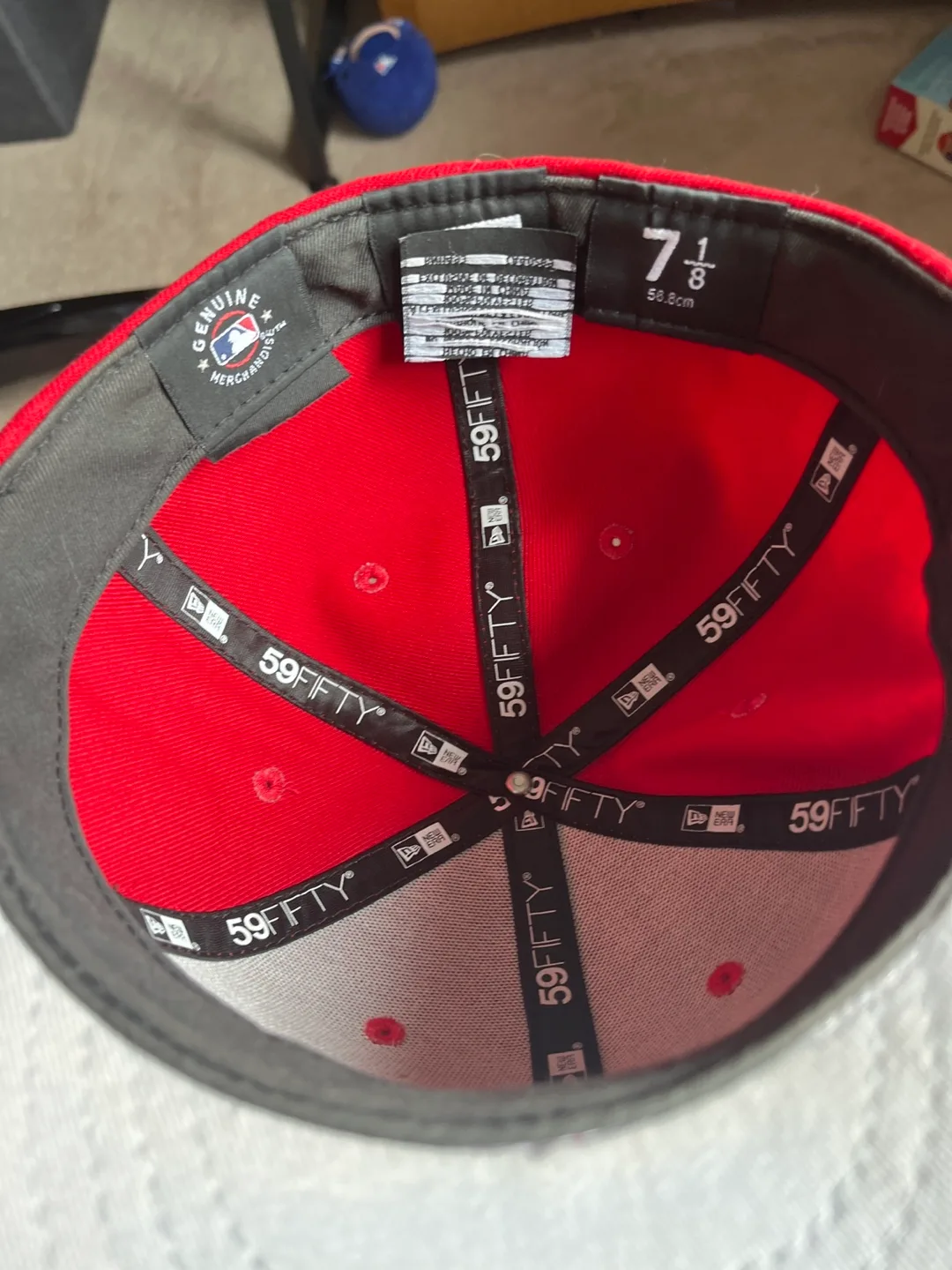 Houston Astros 59Fifty Fitted Hat - Red - 7 1/8 image indicator(2)