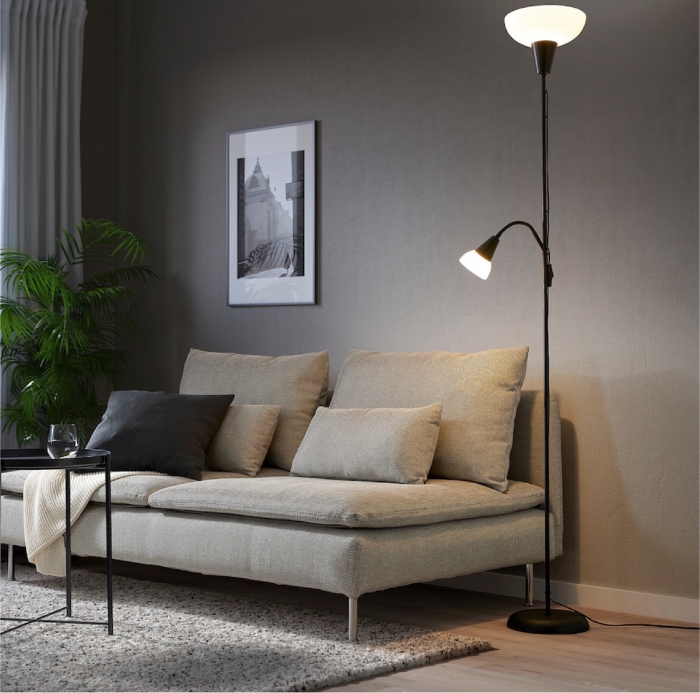 IKEA TÄGARP Black Floor Lamp - photo 4