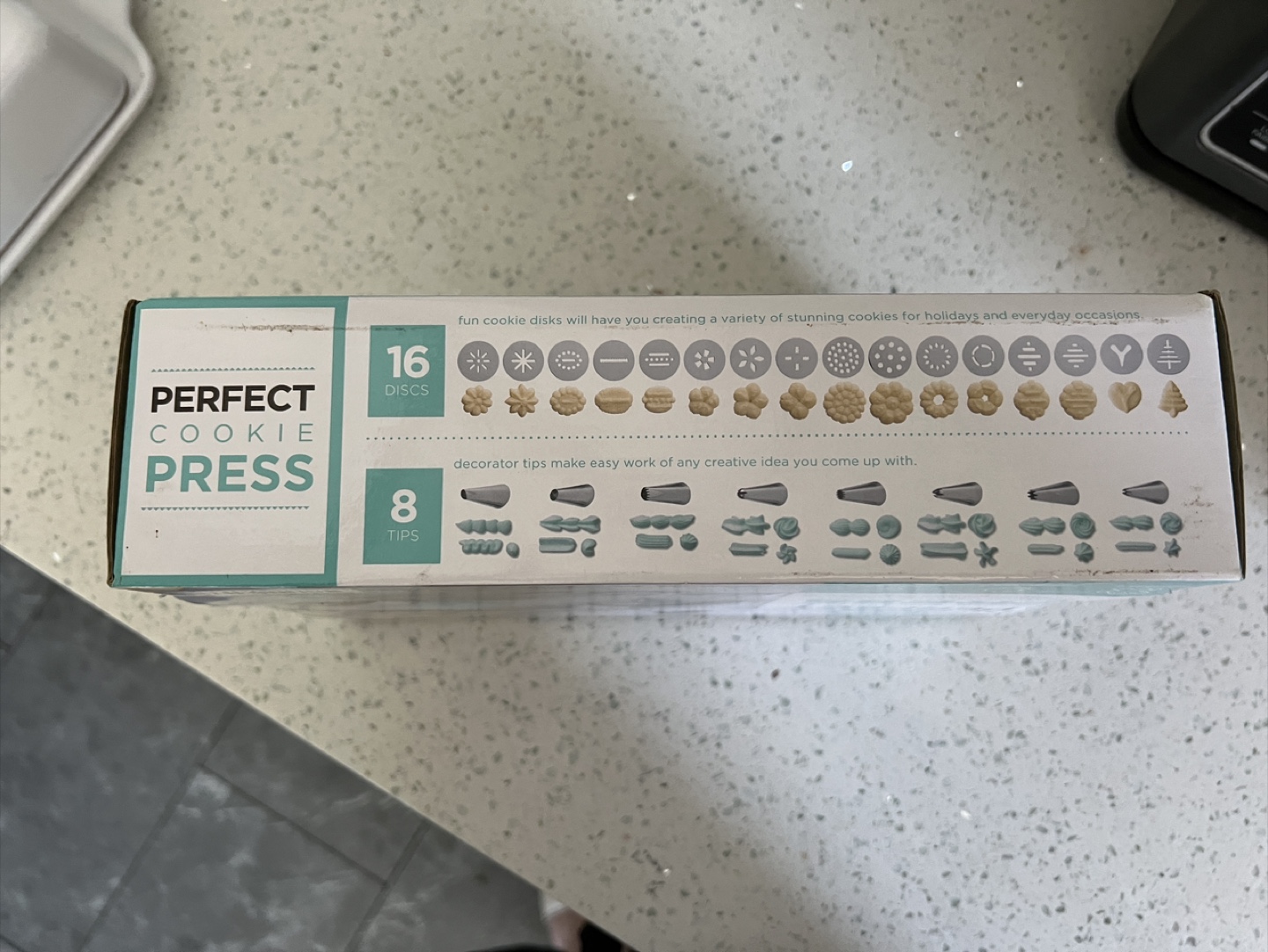 Perfect Cookie Press with 16 Discs and 8 Tips - photo 2