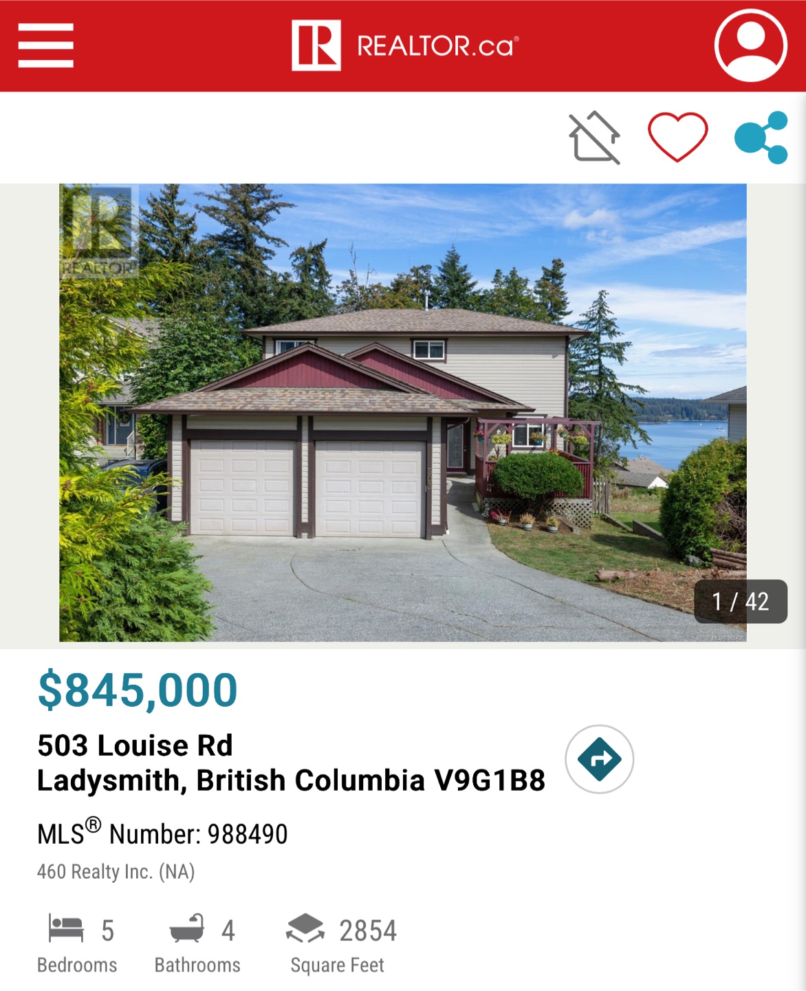 Ladysmith Home with Ocean Views - 5 Beds, 4 Baths, Pool!