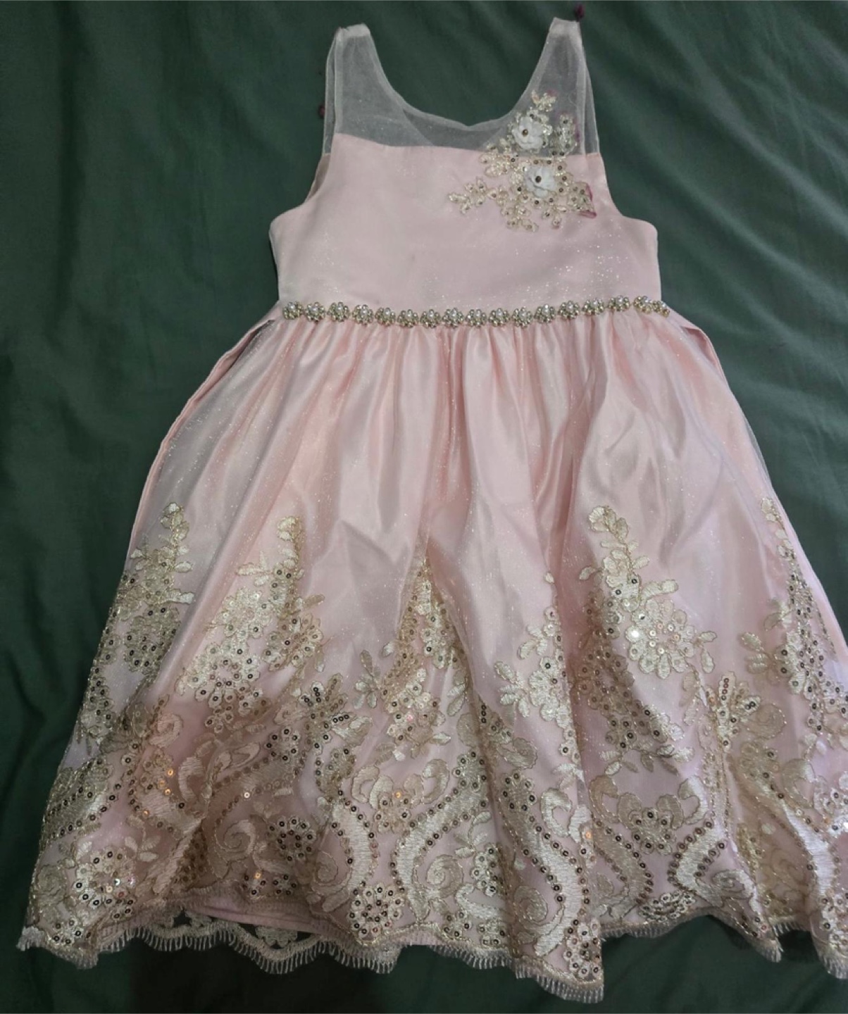 American girl pink and gold dress - photo 2