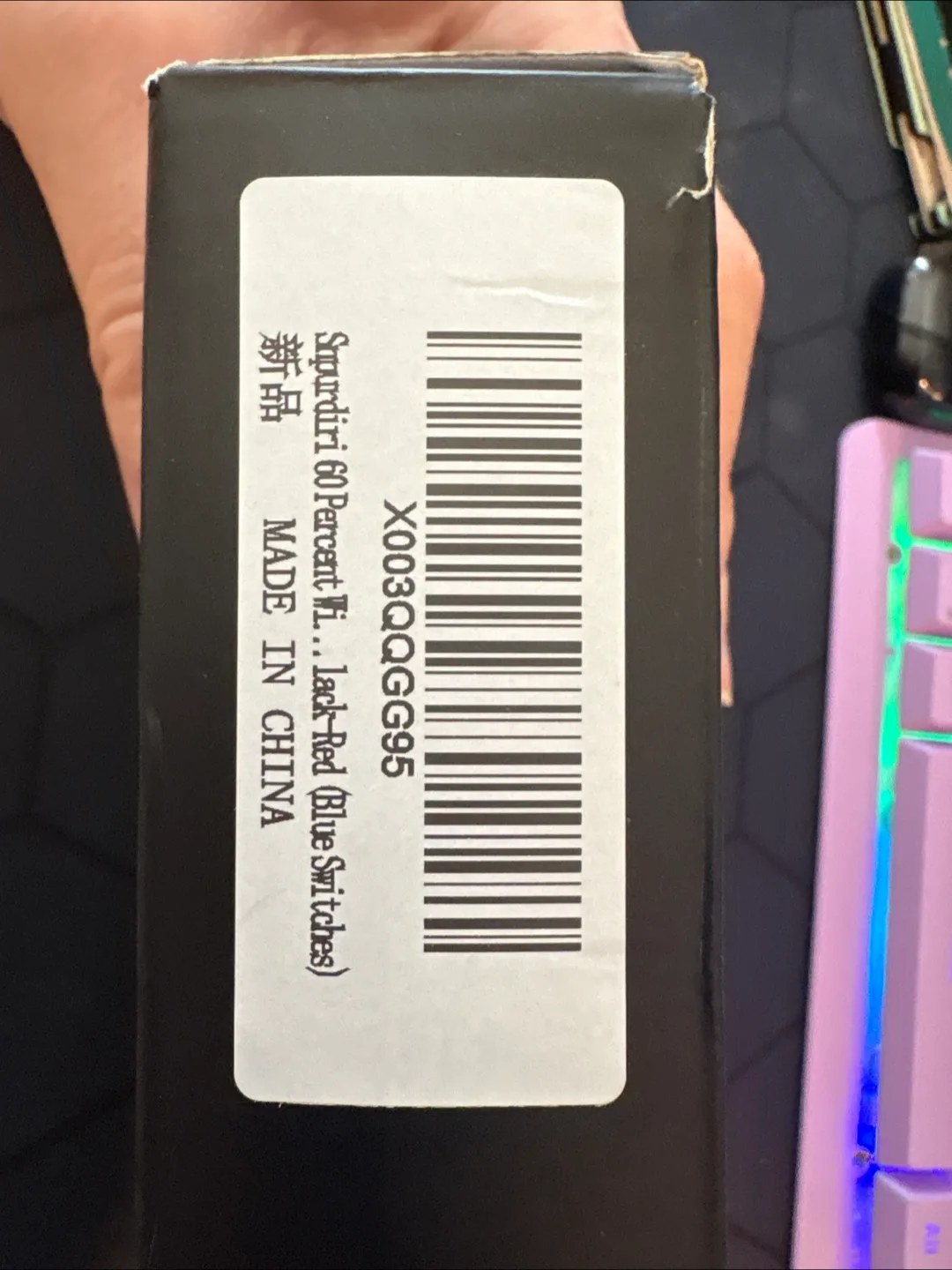 Snpurdiri 60 Percent Keyboard Kit - Blue Switches image indicator(2)