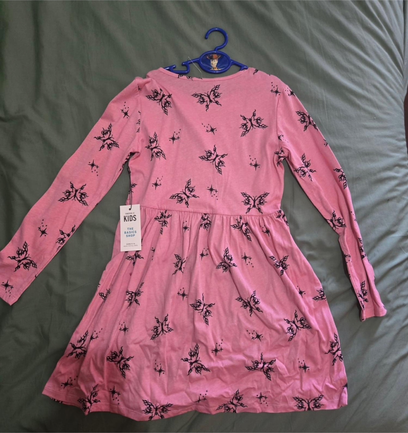 Forever 21 Kids Pink Butterfly Dress Size 5-14