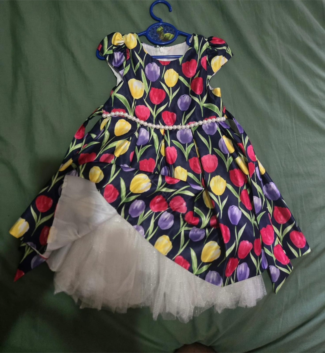 American Princess Girls' Tulip Print Dress, Size 3T - photo 2