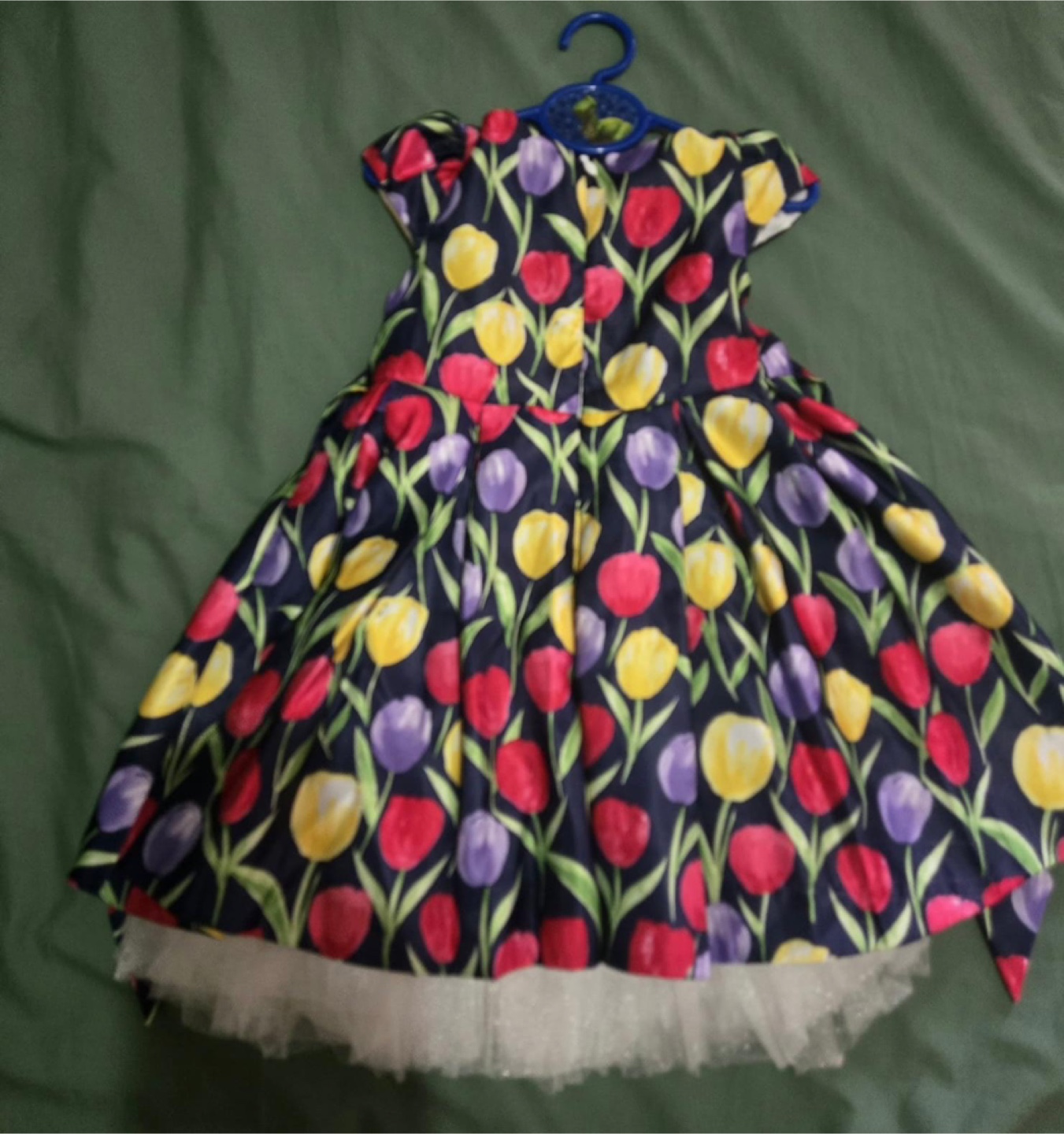 American Princess Girls' Tulip Print Dress, Size 3T - photo 3