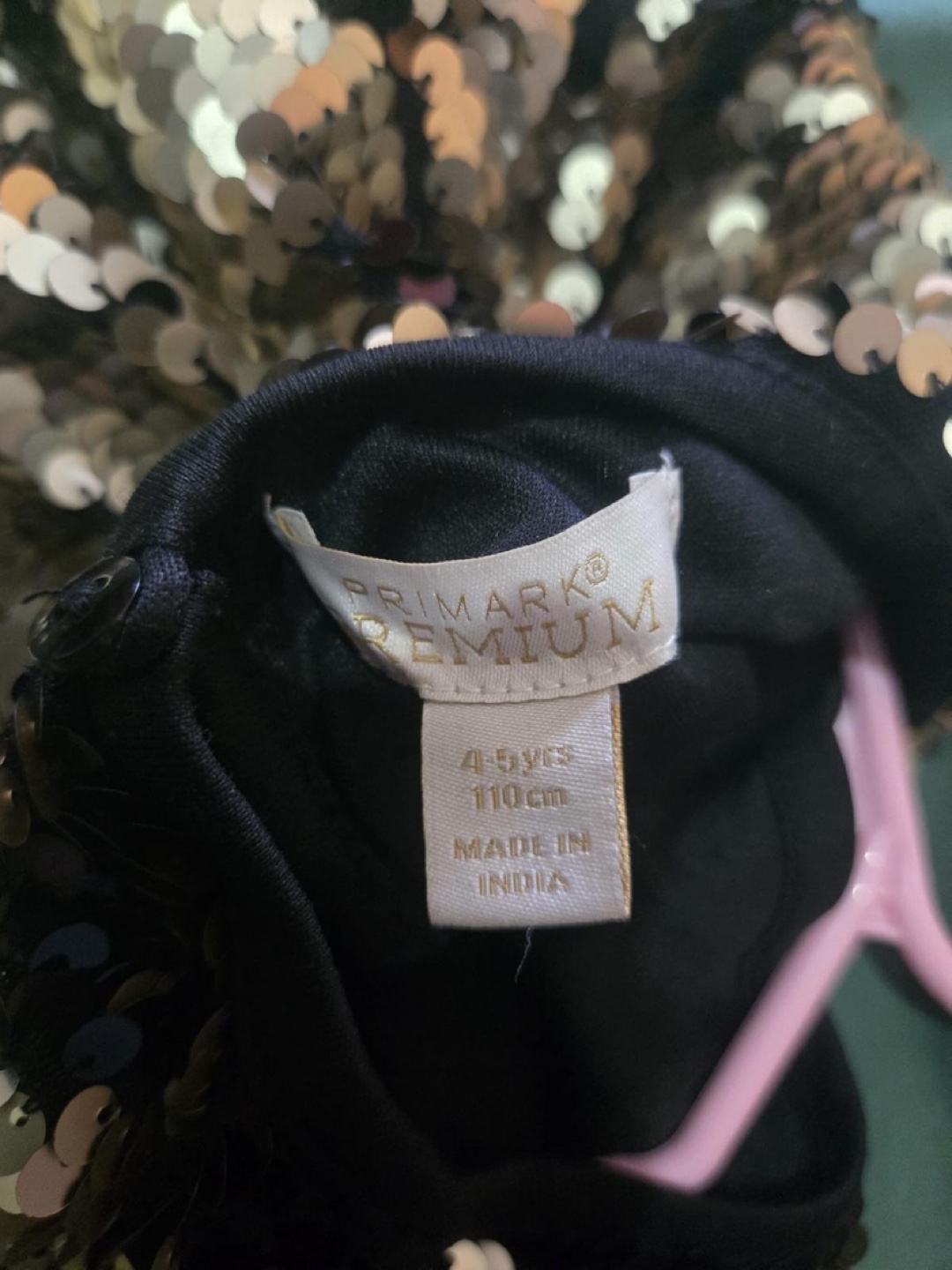 Girls' Primark Premium Sequin Dress Size 4-5Y