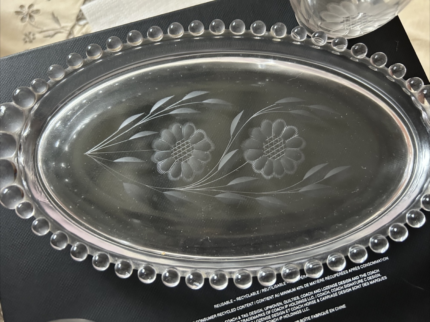 Glass sugar and creamer set - photo 2