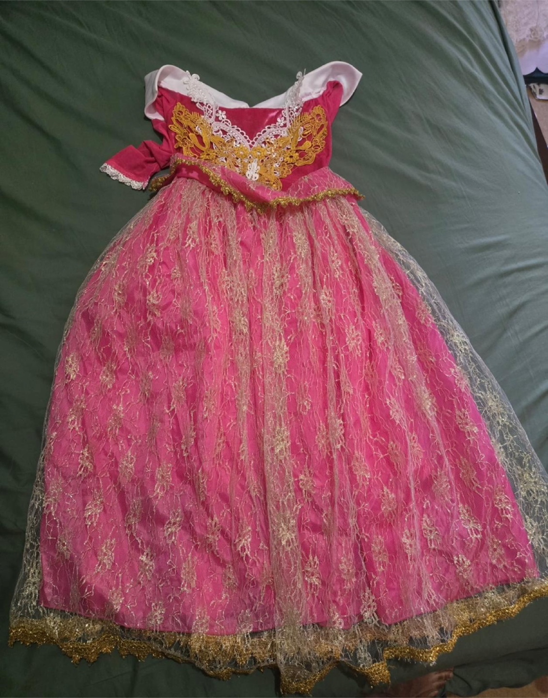 Adorable Pink Princess Aurora Costume Dress