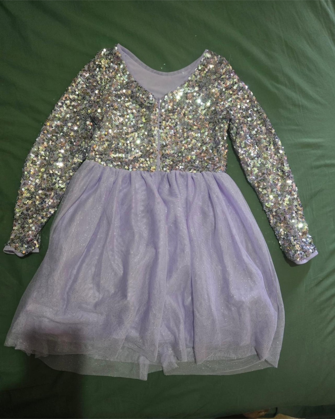 Girls' Lavender Sequin & Tulle Dress Size L (10/12) - photo 2