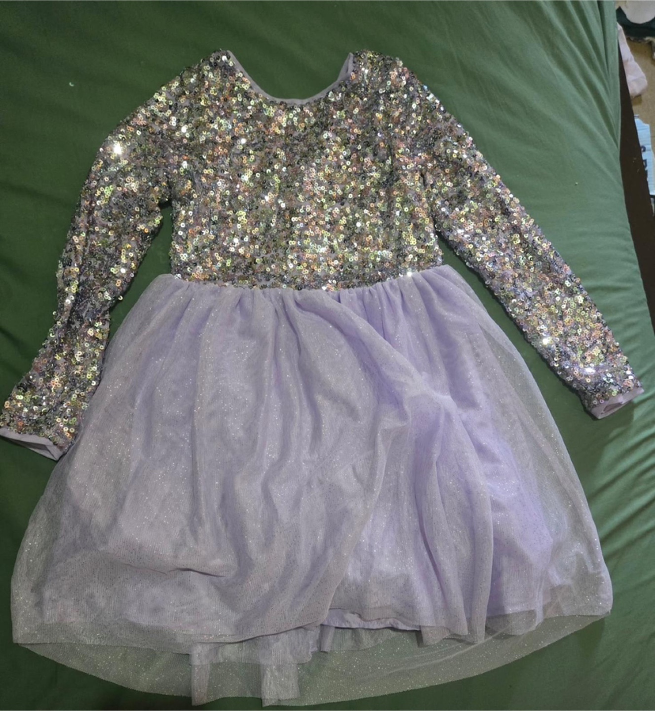 Girls' Lavender Sequin & Tulle Dress Size L (10/12) - photo 4