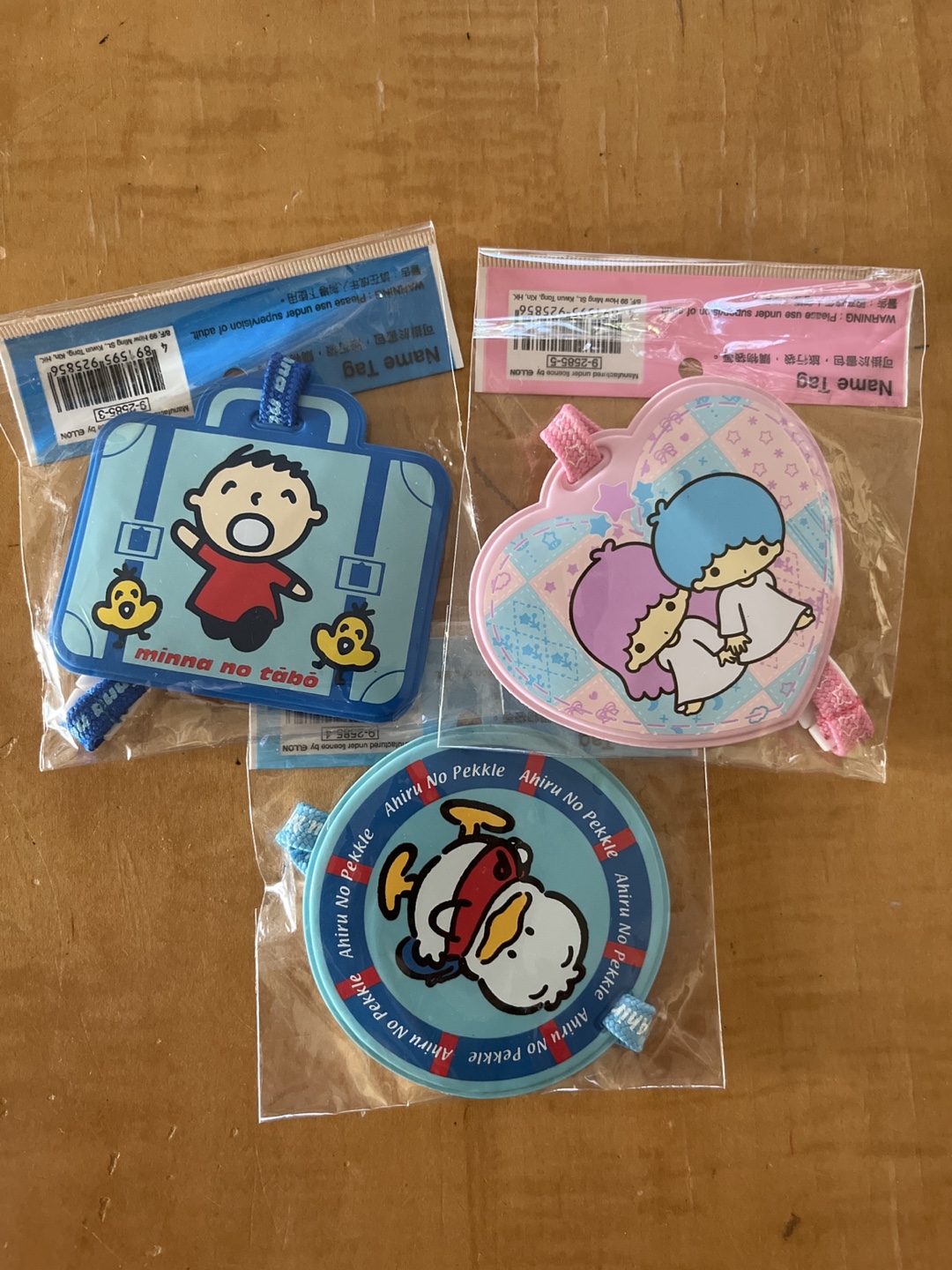 Sanrio & Minna No Tabo Character Name Tags