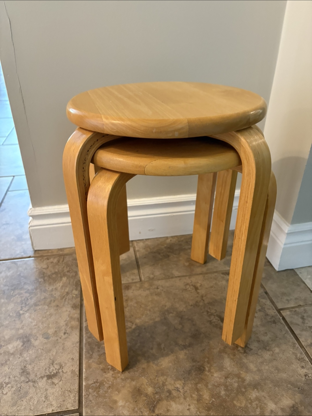 Wooden table ends