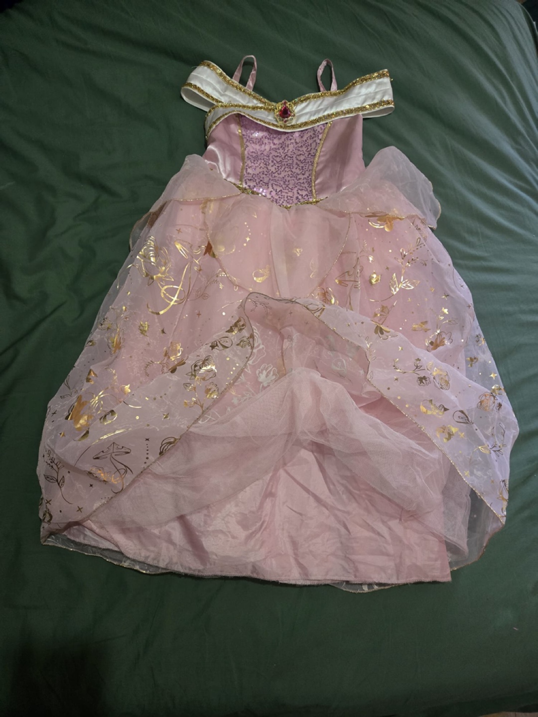 Disney Princess Aurora Sleeping Beauty Costume Dress Size 7/8 - photo 3