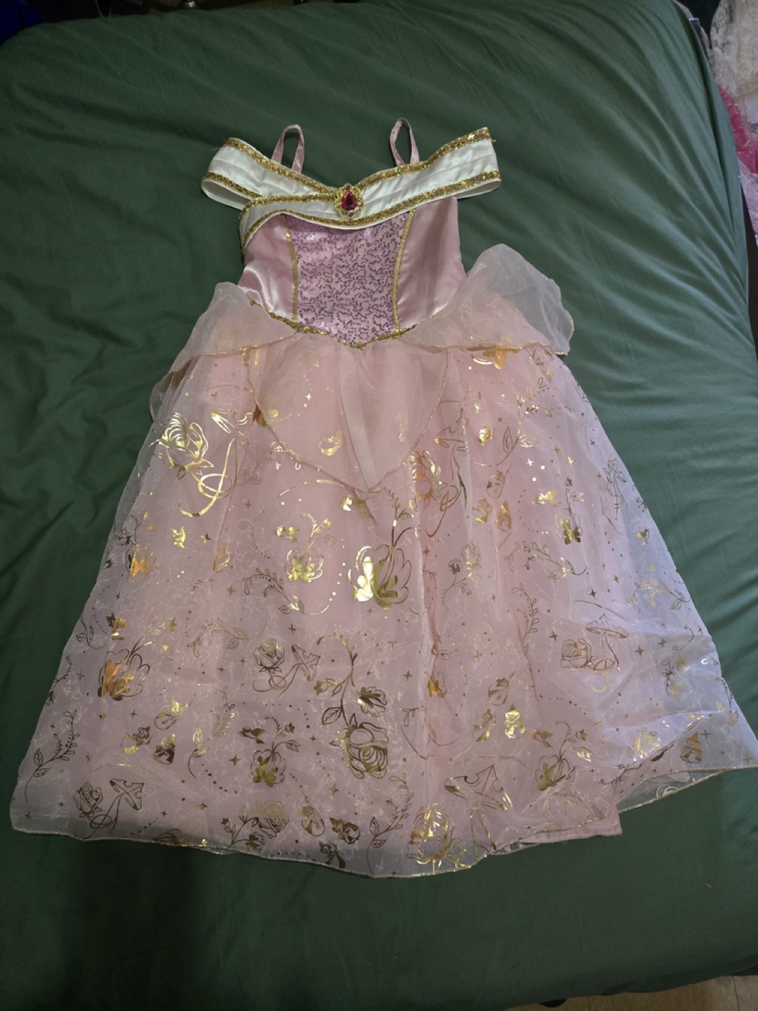 Disney Princess Aurora Sleeping Beauty Costume Dress Size 7/8 - photo 2