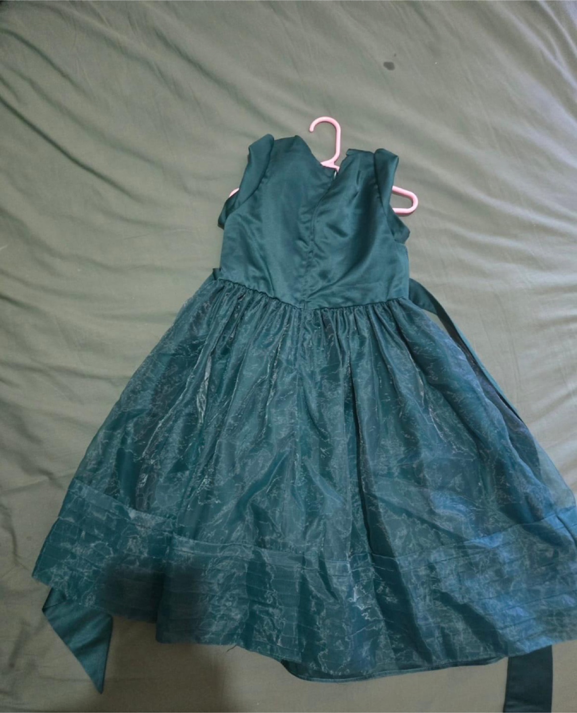 Princess Faith Girls Emerald Green Party Dress Size 10 - photo 4