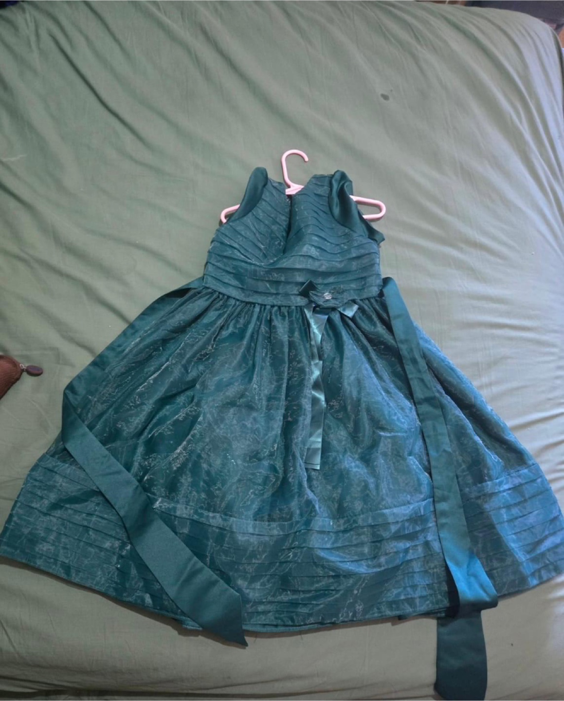 Princess Faith Girls Emerald Green Party Dress Size 10 - photo 2