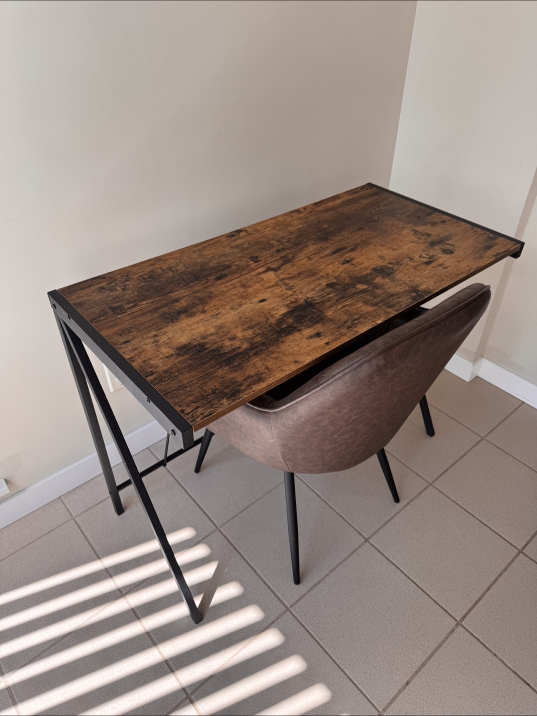 Industrial Style Desk and Armchair Set - photo 3