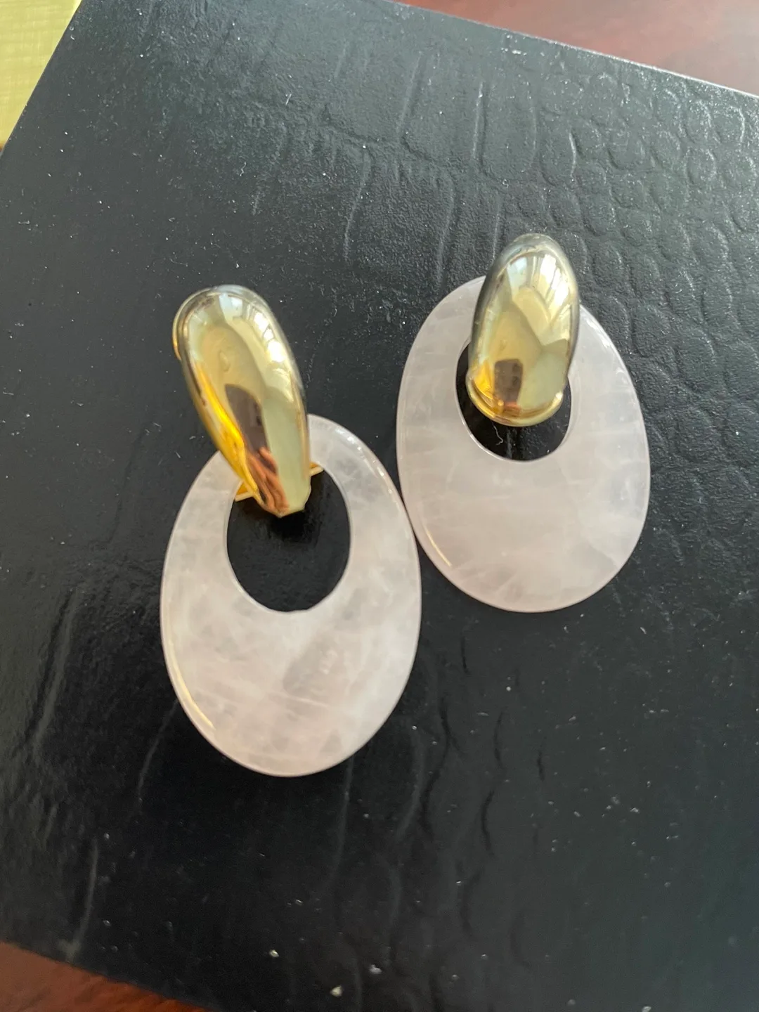 🏒 Pink Quartz Earrings thumbnail