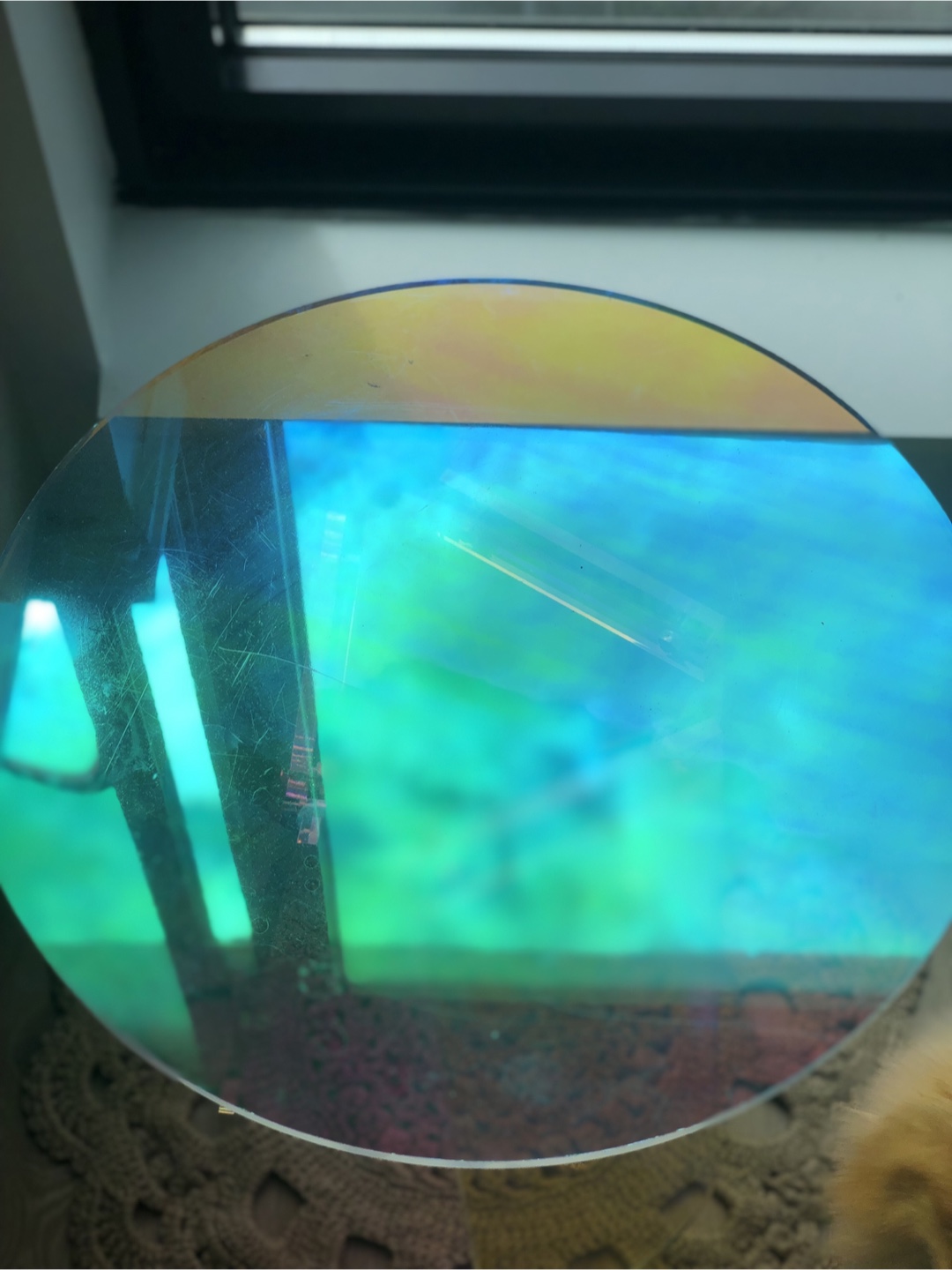 Iridescent Acrylic Side Table - photo 2