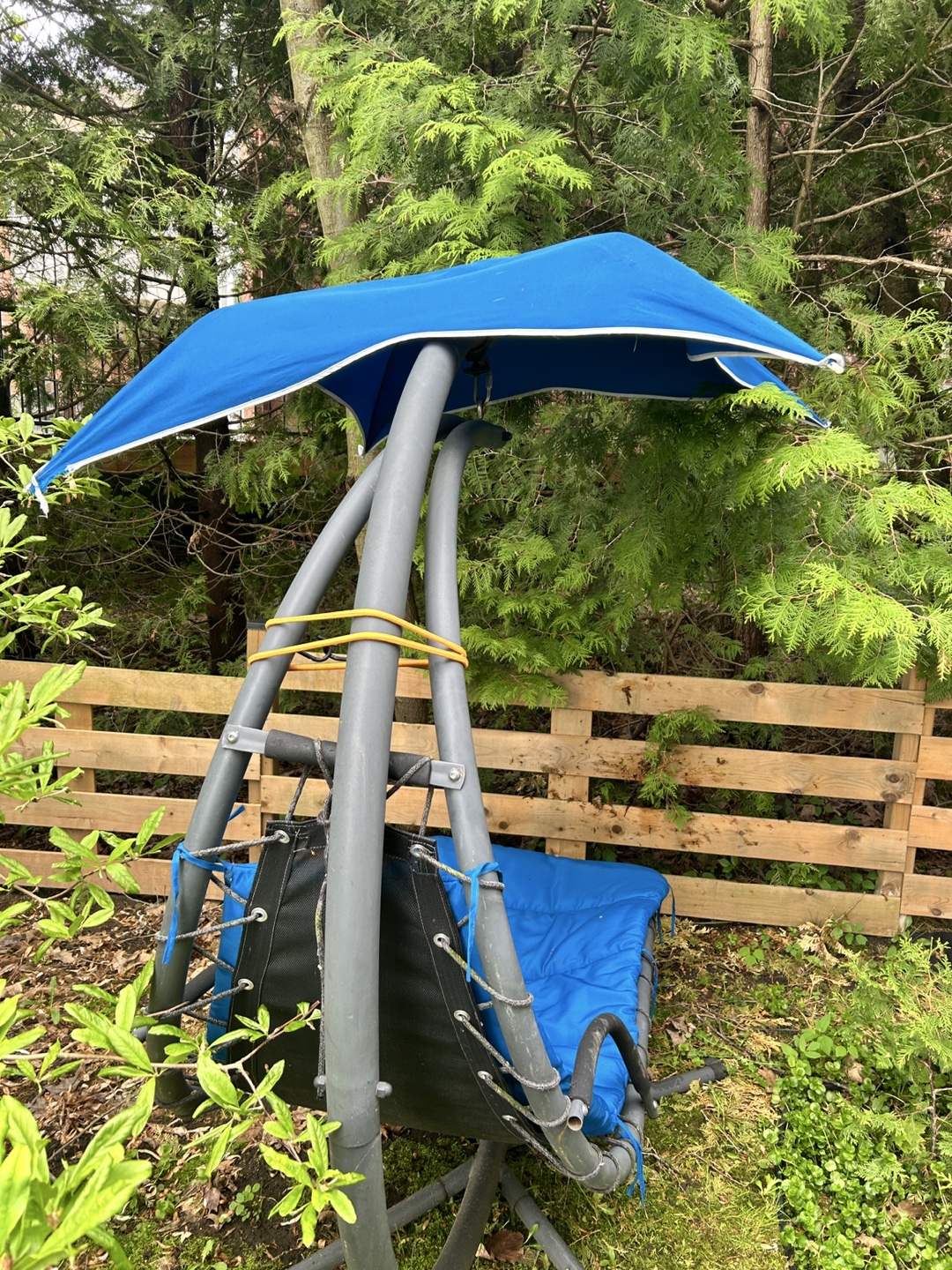 Outdoor Hanging Chaise Lounge with Canopy - photo 5