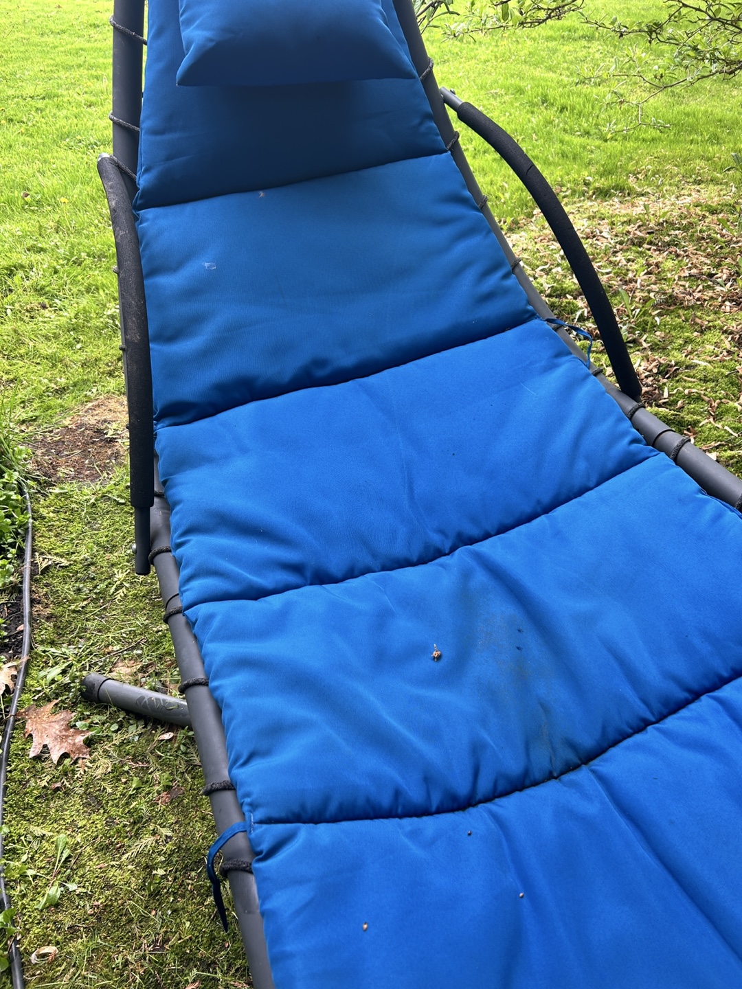 Outdoor Hanging Chaise Lounge with Canopy - photo 4