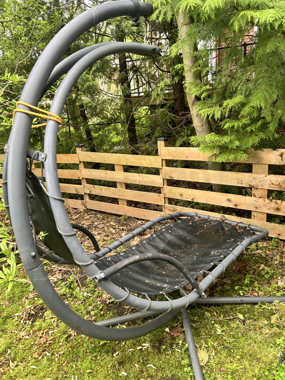 Outdoor Hanging Chaise Lounge with Canopy - photo 3