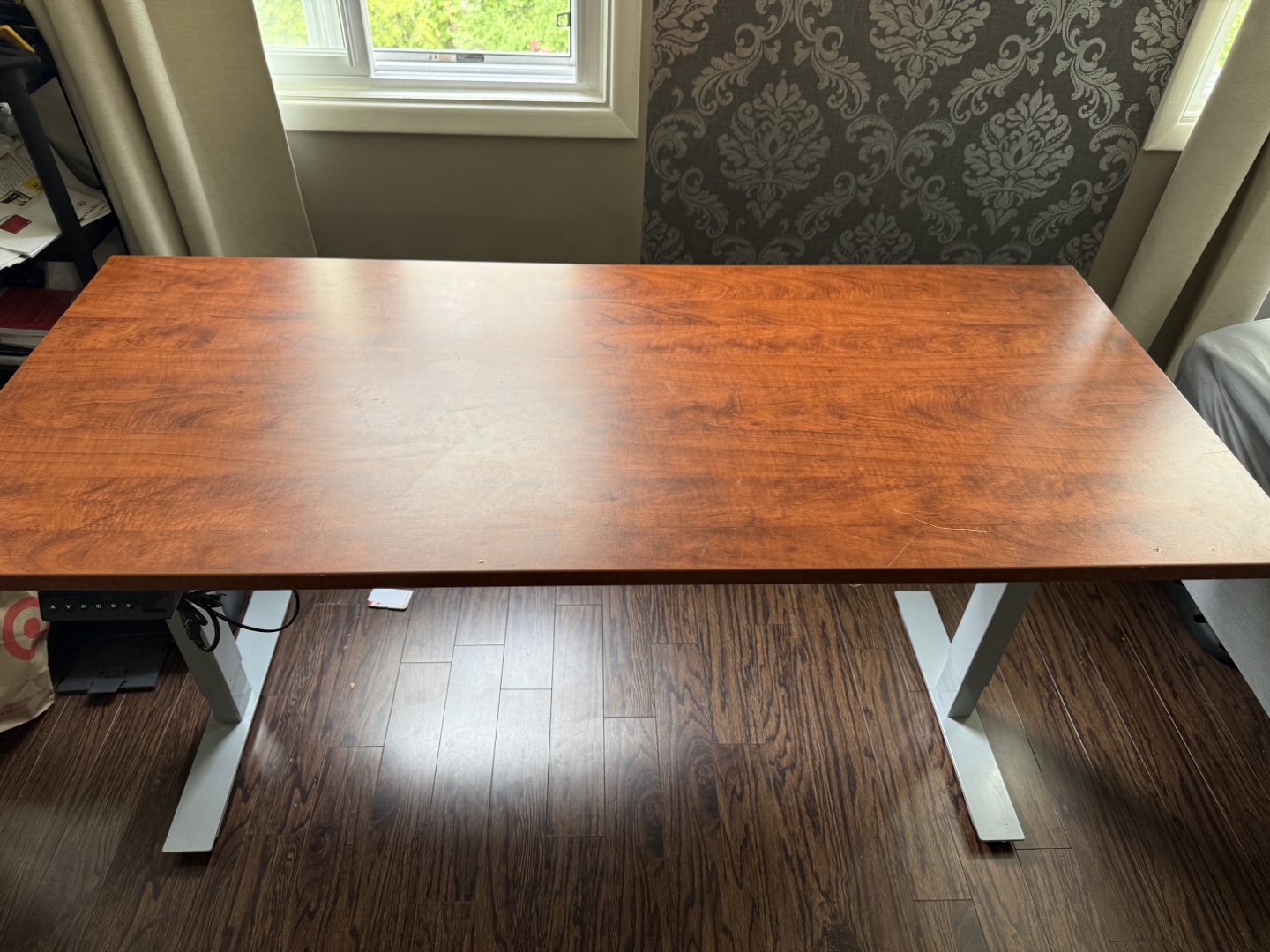Rising desk.
