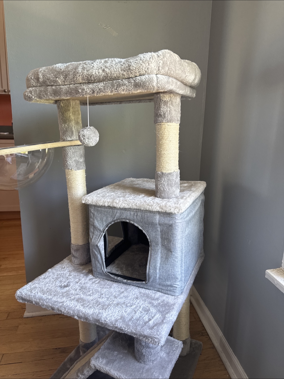 Cat Tree Condo, Gray, Multi-Level