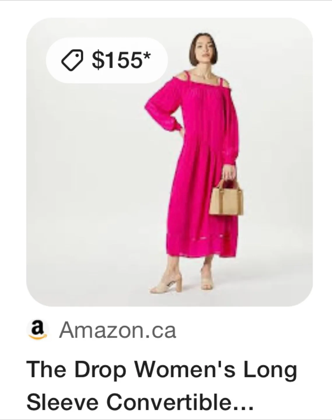 New womens Long Sleeve Convertible Strapless Tiered Maxi Dress-M image indicator(3)