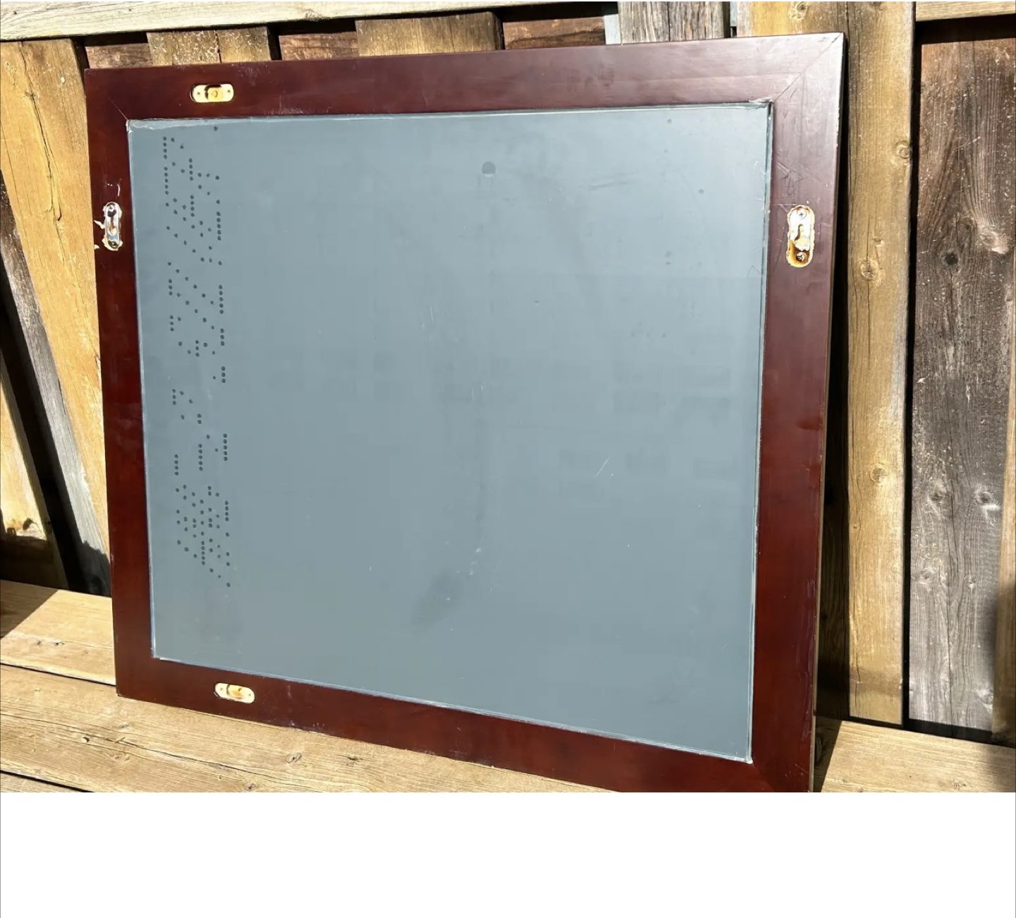 Dark Brown Framed Wall Mirror - photo 3